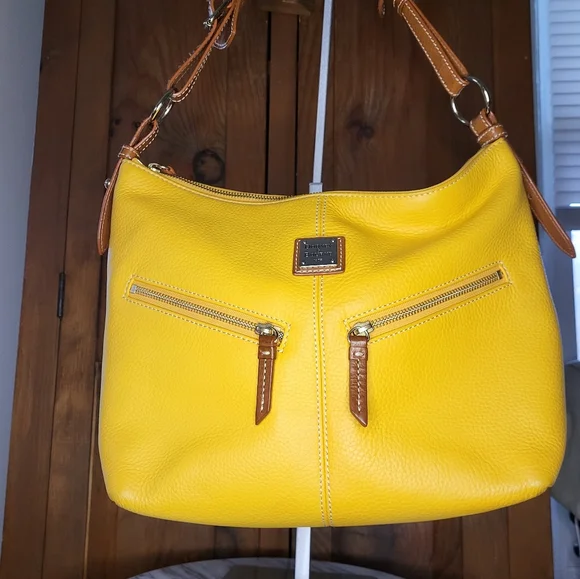 Dooney & Bourke Leather Shoulder Bag - Picture 6 of 13